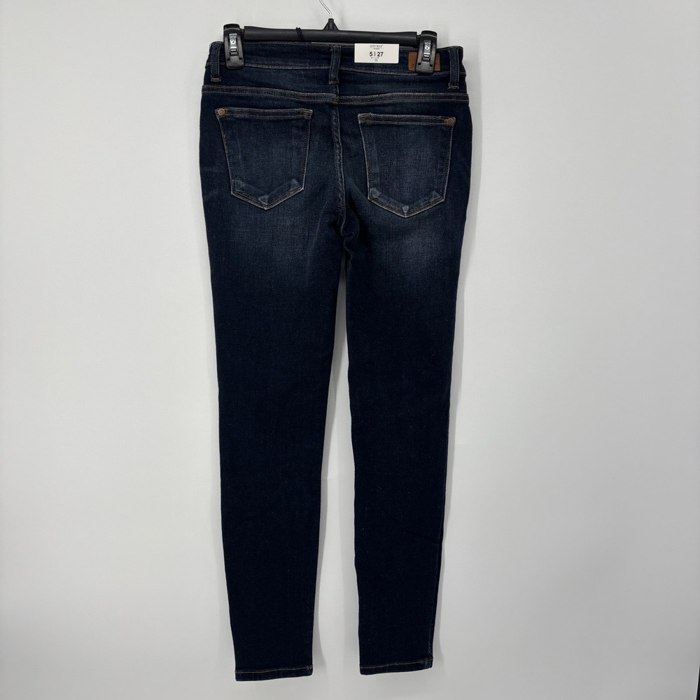Judy Blue Skinny Fit Mid Rise Jeans Women's Size 5/27 Dark Wash Stretch - Picture 2 of 8